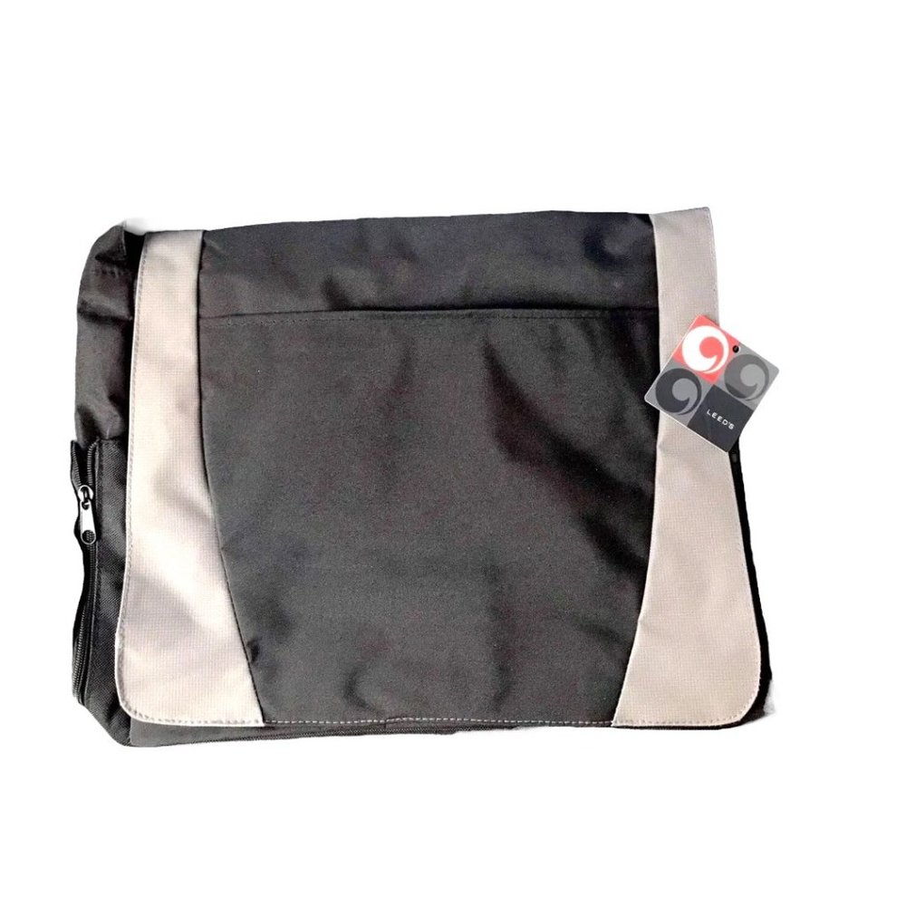 Leeds Messenger Computer Bag for Laptop Briefcase Canvas Case Bag NWT - Picture 3 of 7